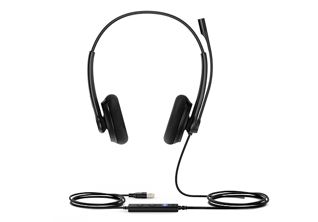 Casque filaire USB YEALINK UH34 Lite Duo Teams, supra-auriculaire, antibruit
