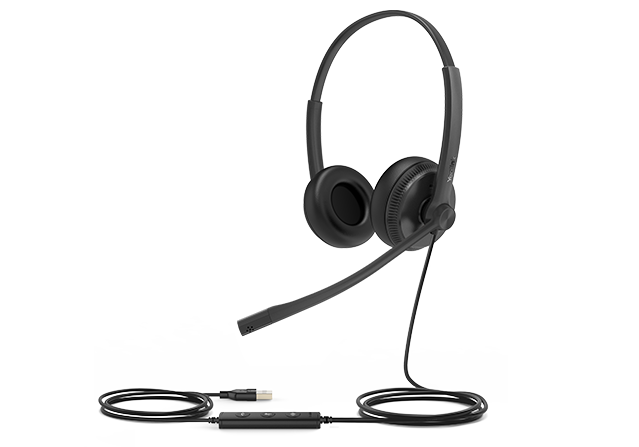 Casque filaire USB YEALINK UH34 Lite Duo Teams, supra-auriculaire, antibruit