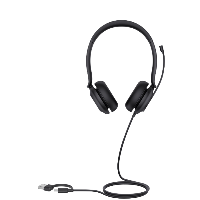 Casque filaire USB Yealink UH35 Dual UC avec suppression du bruit