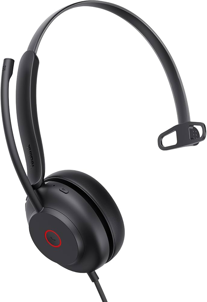 Casque filaire USB Yealink UH35 Mono UC avec micro antibruit