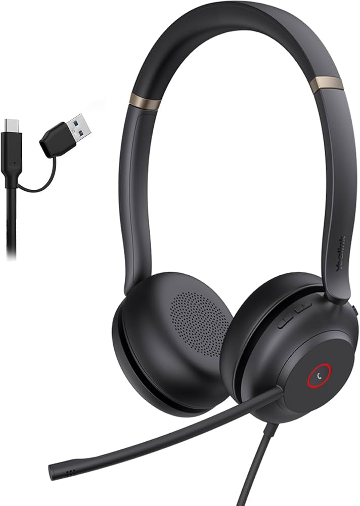 Casque filaire USB-C Yealink UH37 Mono Teams avec micro antibruit