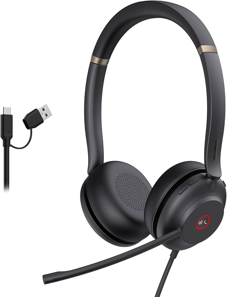 Casque filaire USB-C Yealink UH37 Mono Teams avec micro antibruit
