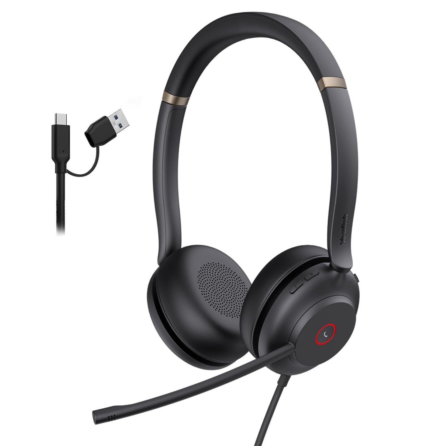 Casque filaire YEALINK UH37 Mono UC USB-C, antibruit, USB-C
