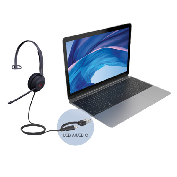 Casque filaire YEALINK UH37 Mono UC USB-C, antibruit, USB-C