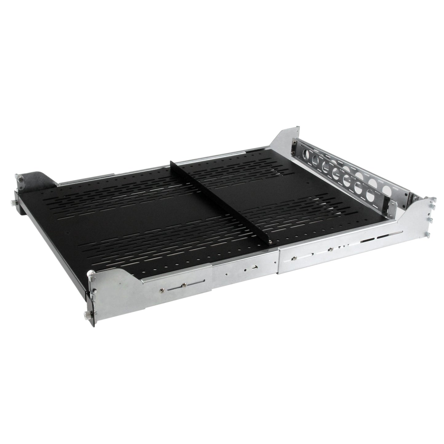 Étagère de rack coulissante ventilée réglable 2U StarTech avec bras de gestion des câbles