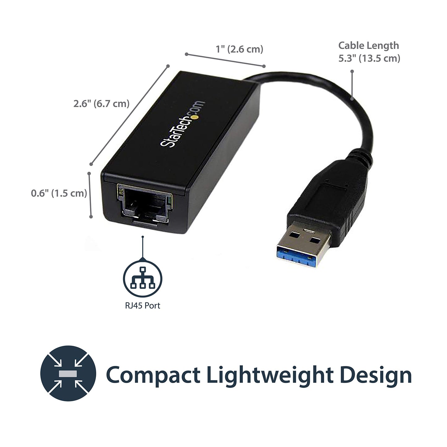 StarTech USB 3.0 to Gigabit Ethernet NIC Adapter - USB31000S