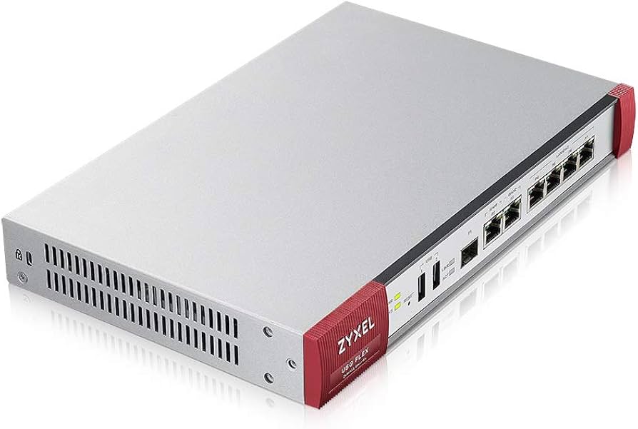 Zyxel USG FLEX 200 UTM & VPN Firewall, 1Gbps, 9 Ports, TAA, NebulaFlex