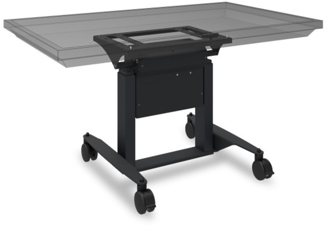 Chariot mobile motorisé ViewSonic e-Box avec inclinaison à 90° et roulettes, compatible VESA 800x600