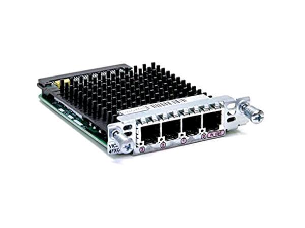 The Cisco VIC2-4FXO is a four-port FXO voice interface card designed for internal integration in compatible Cisco routers. It supports analog voice applications through foreign exchange office interfaces and is compatible with a wide range of Cisco platforms.