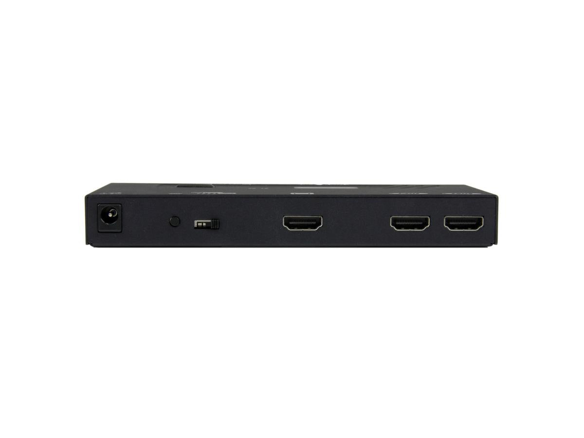 The StarTech VS221HDQ is a 2-port HDMI switch designed to automatically share an HDMI display or projector between two HDMI video sources. It features automatic priority switching for seamless signal management, making it ideal for professional AV setups or multi-device environments. Its compact, durable design and universal power support provide reliability and ease of use in any installation scenario.