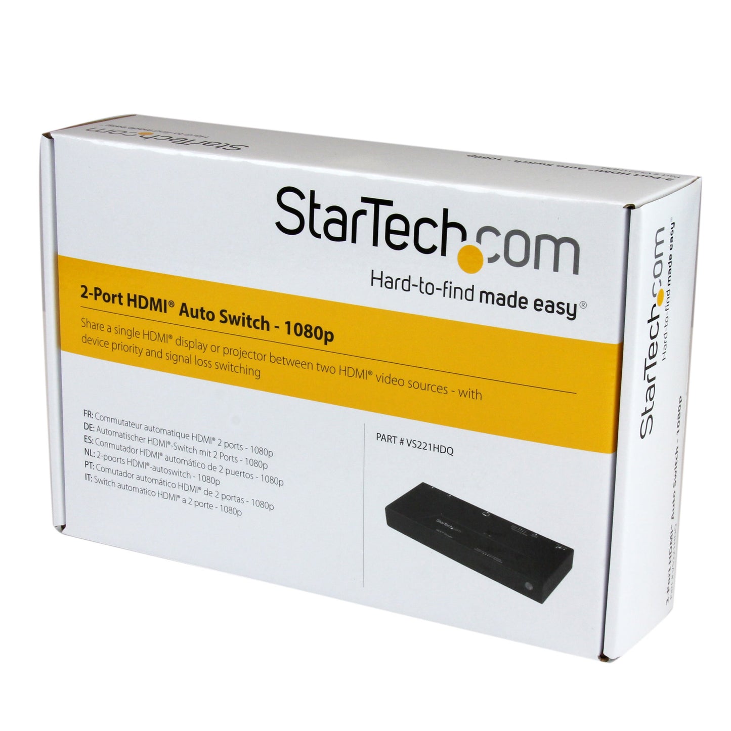 StarTech 2-Port HDMI Auto Switch with Priority - VS221HDQ