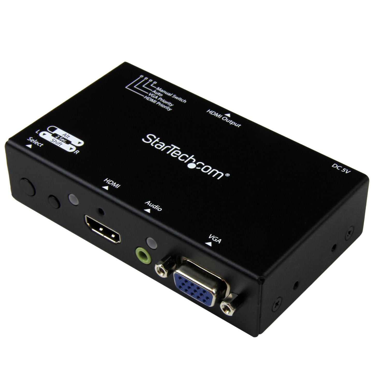 StarTech 2x1 HDMI + VGA to HDMI Converter Switch, VS221VGA2HD