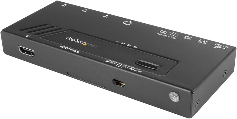 StarTech 4-Port HDMI Automatic Video Switch - 4K (VS421HD4KA)