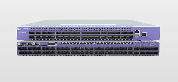 Extreme Networks VSP7400-48Y-8C-AC-R 48xSFP28 + 8xQSFP28 Switch, 16GB RAM