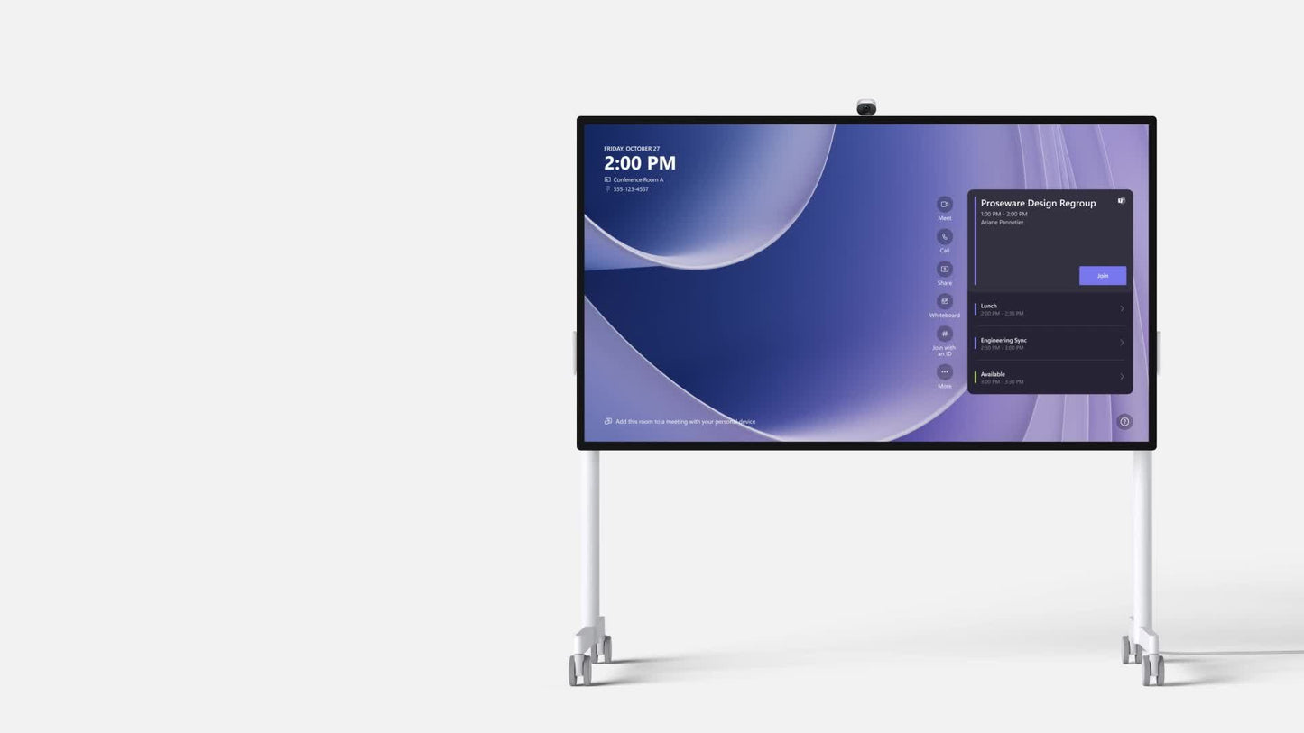 Accessoire compatible TAA pour Microsoft Surface Hub 3 50 pouces VXZ-00001