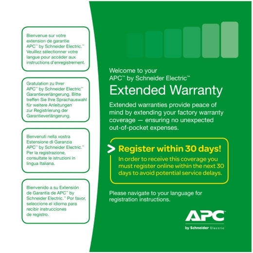 APC WEXTWAR1YR-SP-06 - Garantie prolongée d'un an