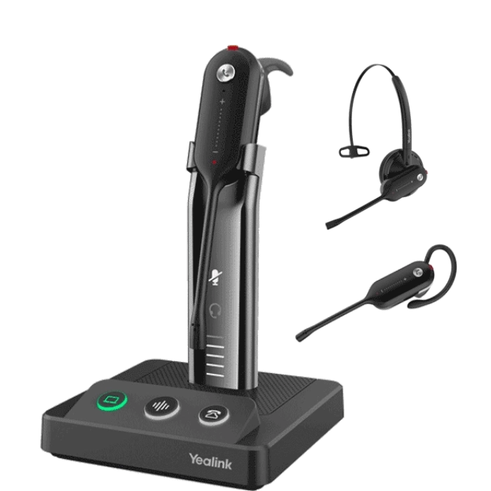 Casque sans fil YEALINK WH63-TEAMS avec contour d'oreille et connectivité USB