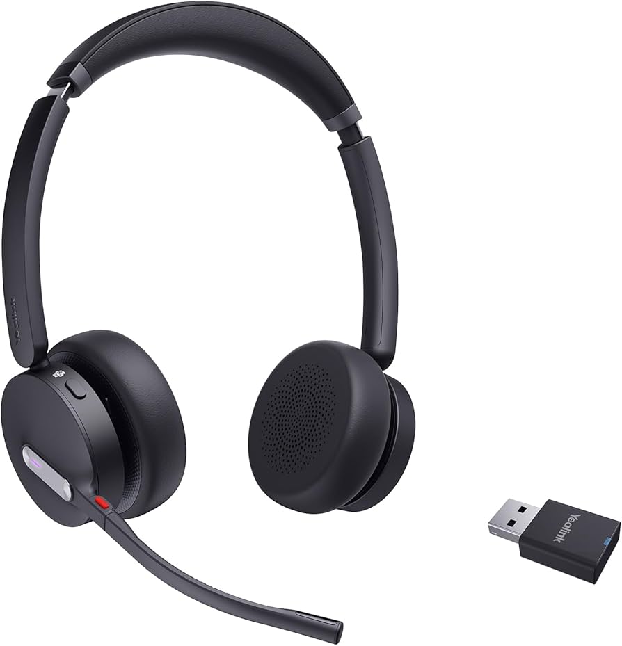 Casque sans fil YEALINK WH64 MONO Teams, DECT + Bluetooth, réduction du bruit