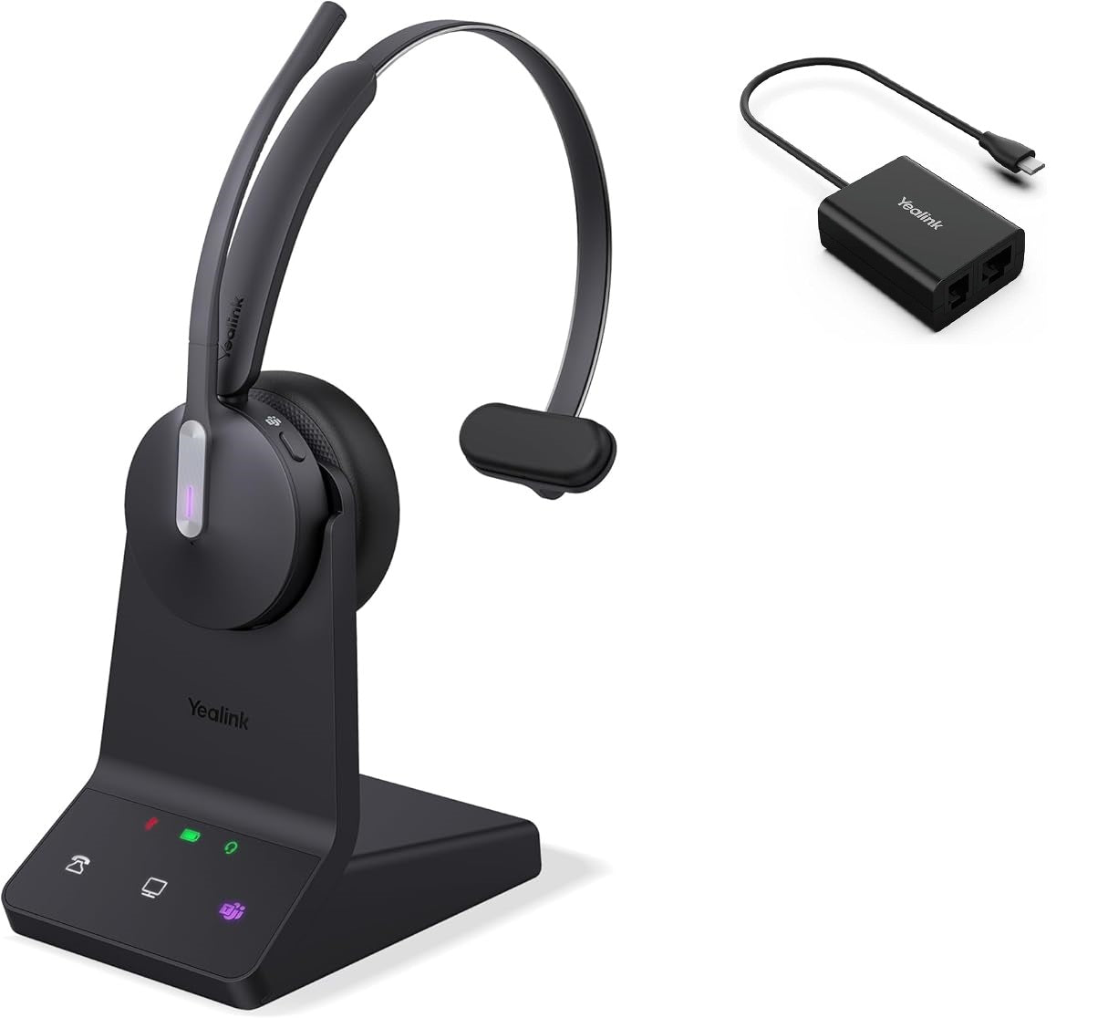 Casque sans fil YEALINK WH64 MONO Teams, DECT + Bluetooth, réduction du bruit