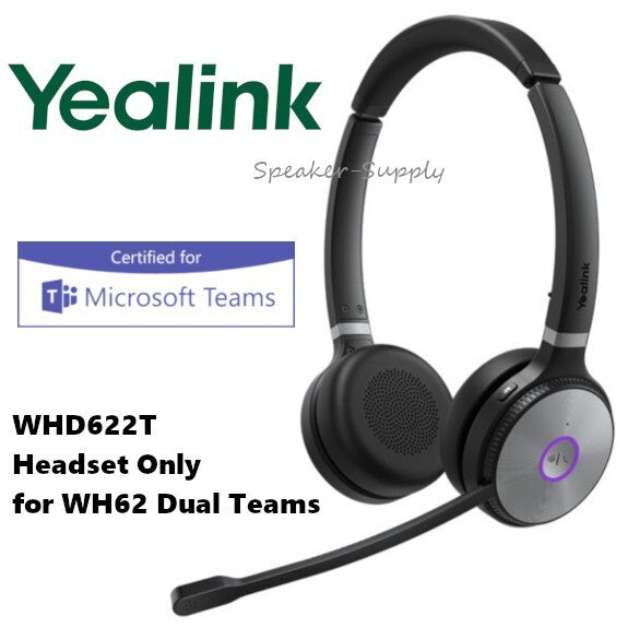 Casque supra-auriculaire sans fil DECT Yealink WHD622T
