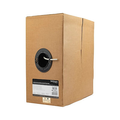 StarTech 1000ft Cat6 CMR Ethernet Cable, Gray, Solid 23AWG UTP