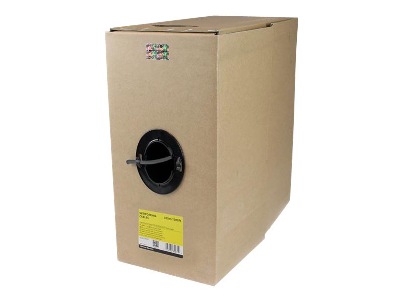 StarTech 1000ft Cat6 CMR Ethernet Cable, Gray, Solid 23AWG UTP