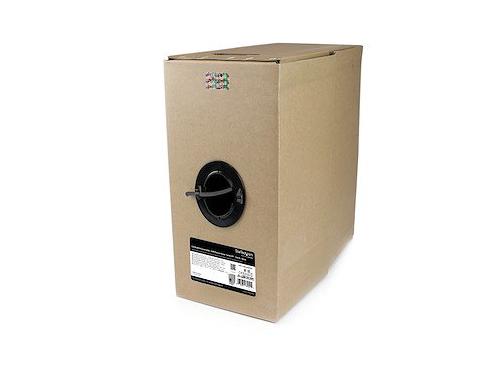 Bulk Cat 6 Ethernet Cable - 1000 ft. - Solid - CMP/FT6 Plenum Fire Rating - ETL Verified - Black - TAA Compliant