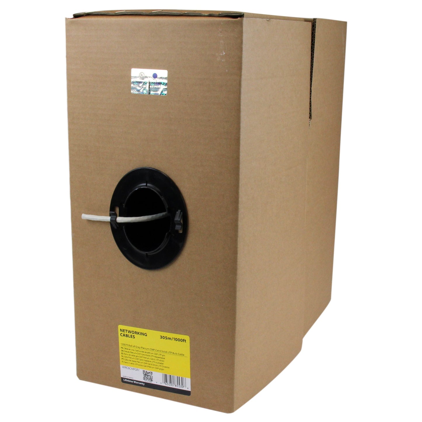 StarTech 1000 ft Solid Cat6 CMP/FT6 Plenum Ethernet Cable – Blue