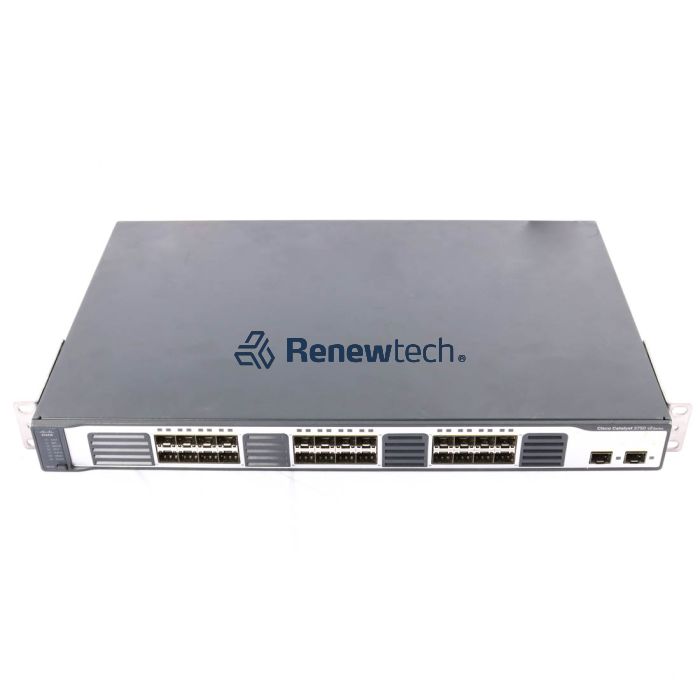 Cisco Catalyst 3750V2-24FS Layer 3 Switch, 24x 100BASE-FX + 2x SFP