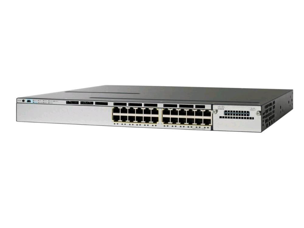 The Cisco Catalyst 3750X 24-Port PoE LAN Base Switch delivers enterprise-class performance for high-density networking environments. Designed for scalability and energy efficiency, it supports advanced features such as StackWise Plus, Cisco StackPower, and MACsec security. Ideal for powering IP telephony, wireless, and video applications, it's a robust solution for growing business networks.