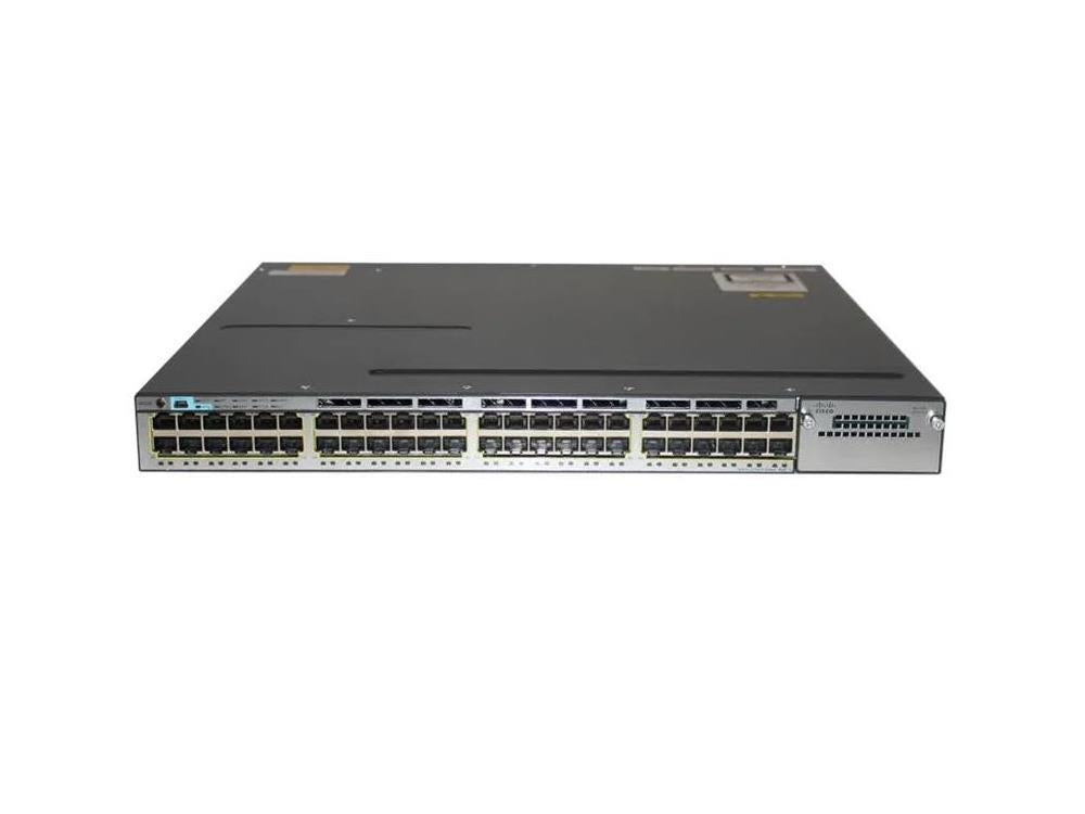 The Cisco Catalyst 3750X WS-C3750X-48T-L is a high-performance 48-port data LAN switch designed for scalable enterprise networking. With advanced Layer 2 and Layer 3 capabilities, support for protocols like OSPF and BGPv4, and robust security including TACACS+ and RADIUS, it delivers future-ready connectivity. Optimized for businesses requiring dependable performance and enhanced security.