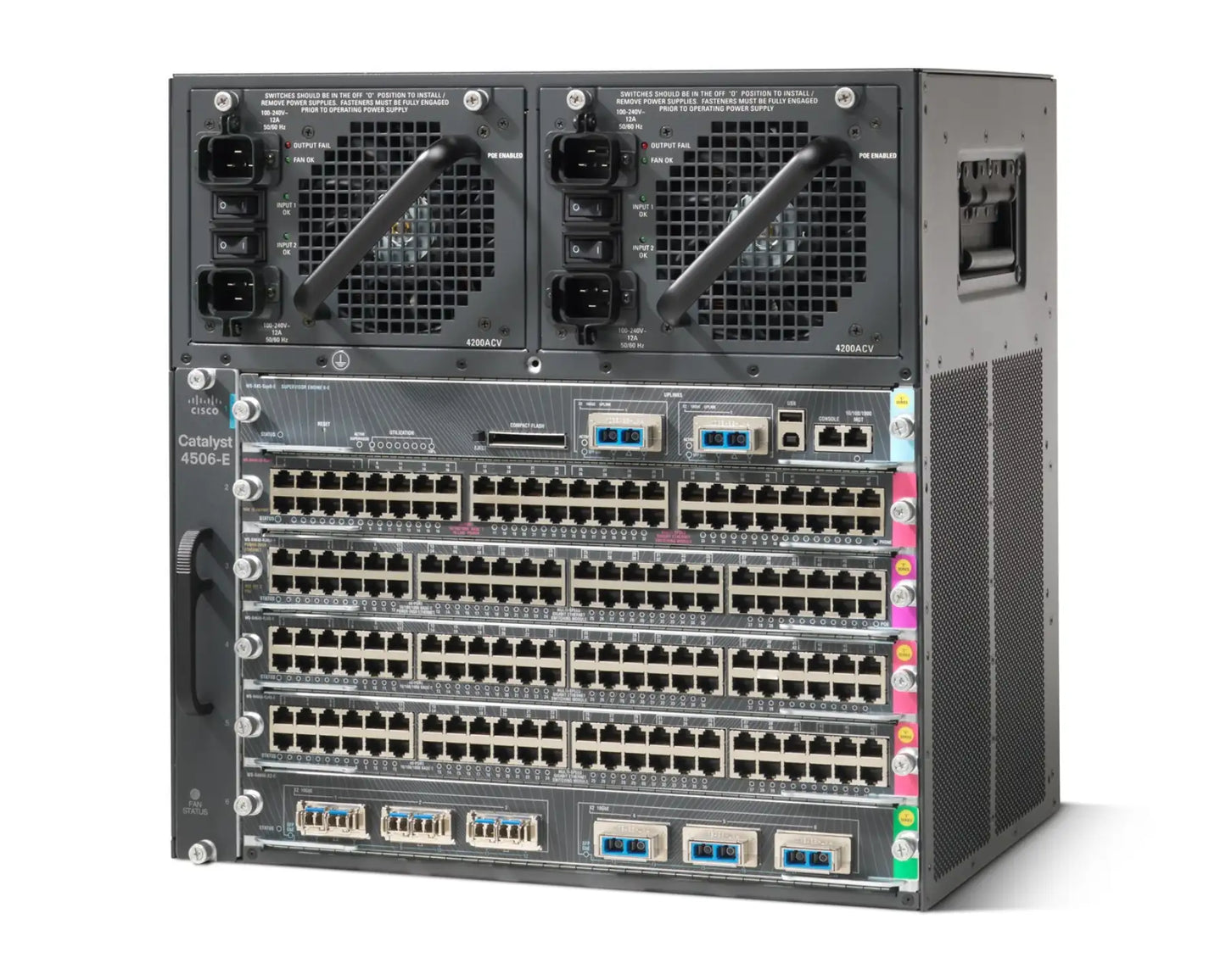 Cisco Catalyst 4506-E Switch Chassis, 6-Slot, Rack-Mountable
