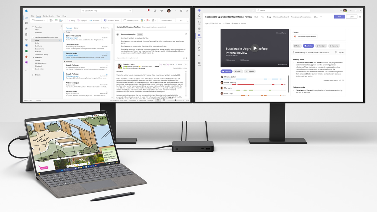 Microsoft Surface Pro 10 Ultra 5/32/256 conforme TAA Édition GOVT