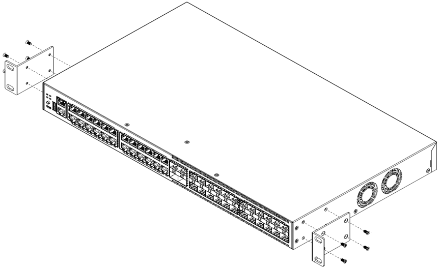 Extreme Networks XN-2P-RMKIT-008 Two Post Rack Mount Kit