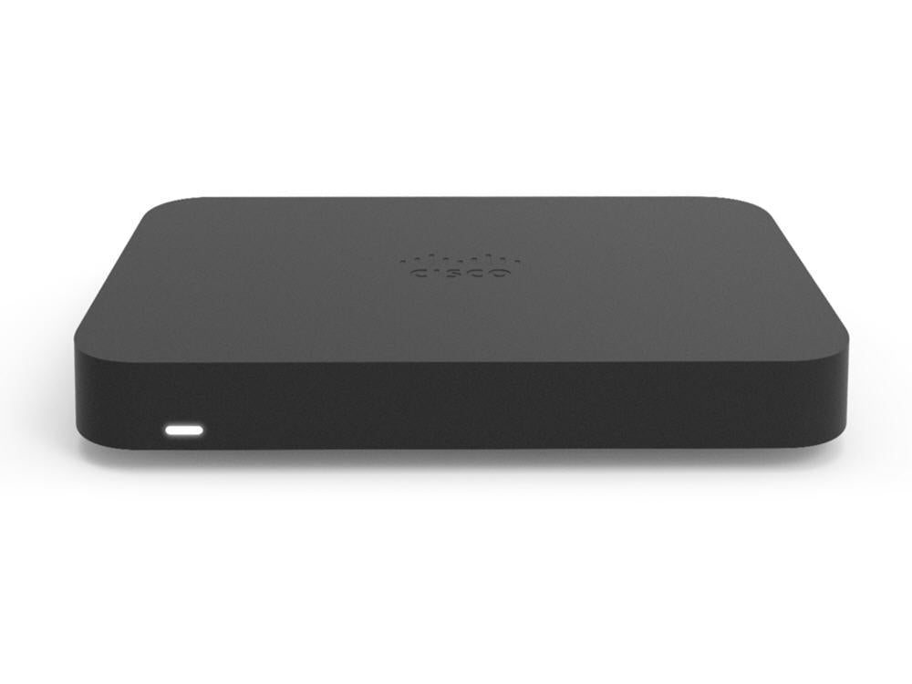 The Meraki Z4 Hardware from Cisco is a compact desktop gateway designed for secure and high-performance teleworking. Featuring integrated antennas with 2x2 MU-MIMO support and full compatibility with 802.11a/b/g/n/ac/ax wireless standards, the Z4 ensures optimized Wi-Fi coverage and efficient multi-device connectivity. Note that a processor and cellular technology are not included.