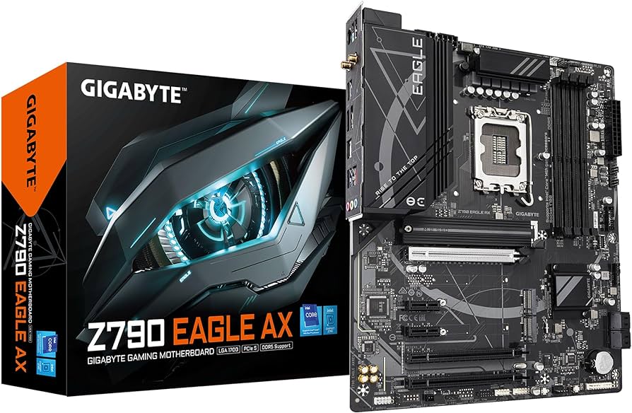 GIGABYTE Z790 EAGLE AX LGA1700 ATX Motherboard, DDR5, Wi-Fi 6E, PCIe 5.0