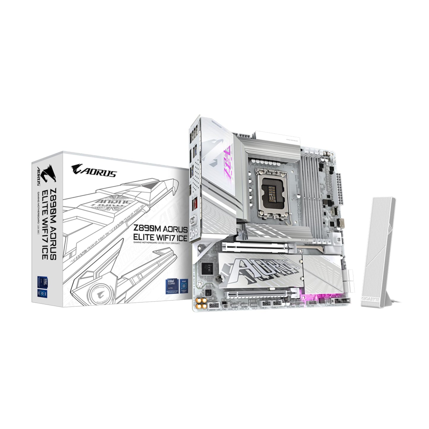 GIGABYTE Z890M AORUS ELITE WIFI7 ICE Ultra Core Micro ATX Motherboard