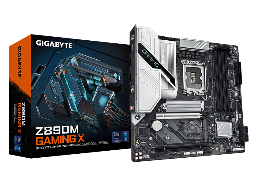 GIGABYTE Z890M GAMING X Micro ATX Motherboard, Intel Z890, DDR5
