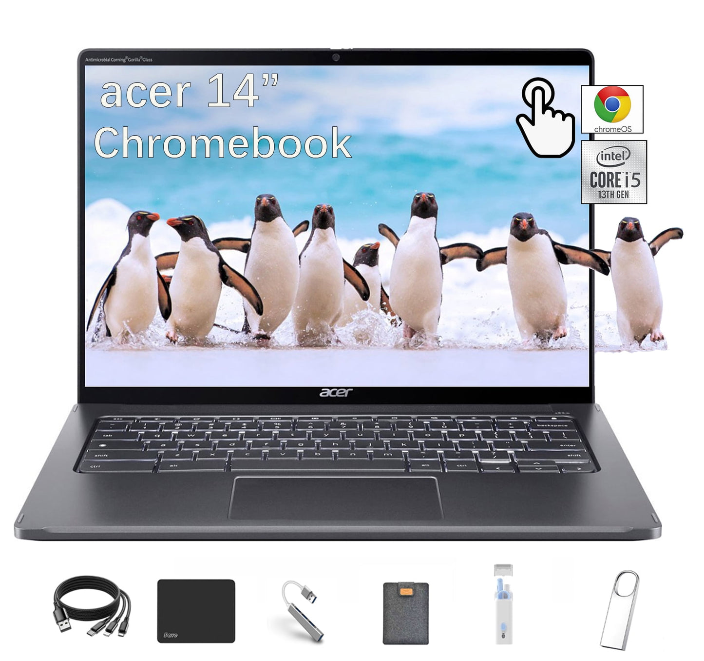 ACER 14" Chromebook, Intel Core i7-1255U, 16GB, 256GB SSD, Chrome OS