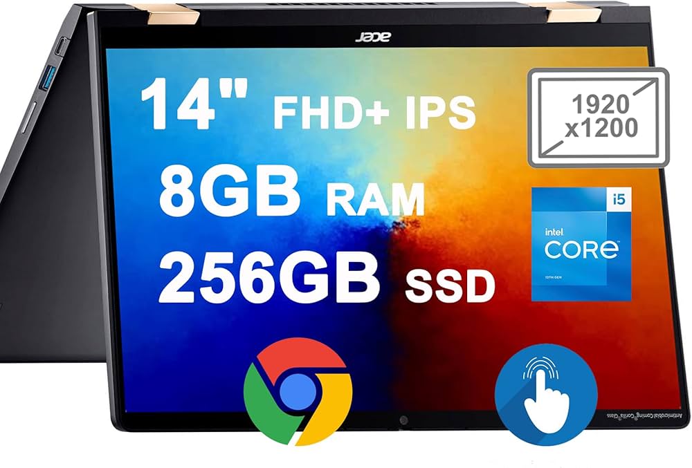 ACER 14" Chromebook, Intel Core i7-1255U, 16GB, 256GB SSD, Chrome OS
