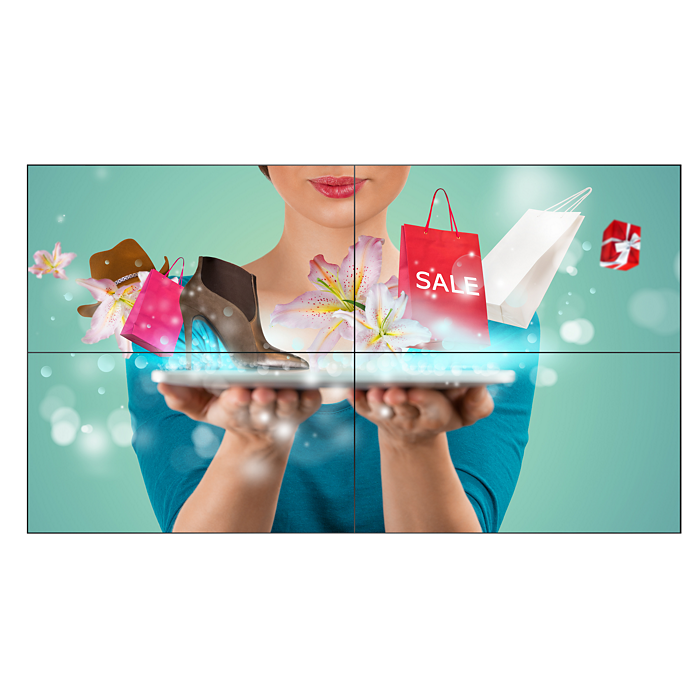 PHILIPS 3x3 Video Wall Kit with 55BDL2105X 55" Full HD Displays