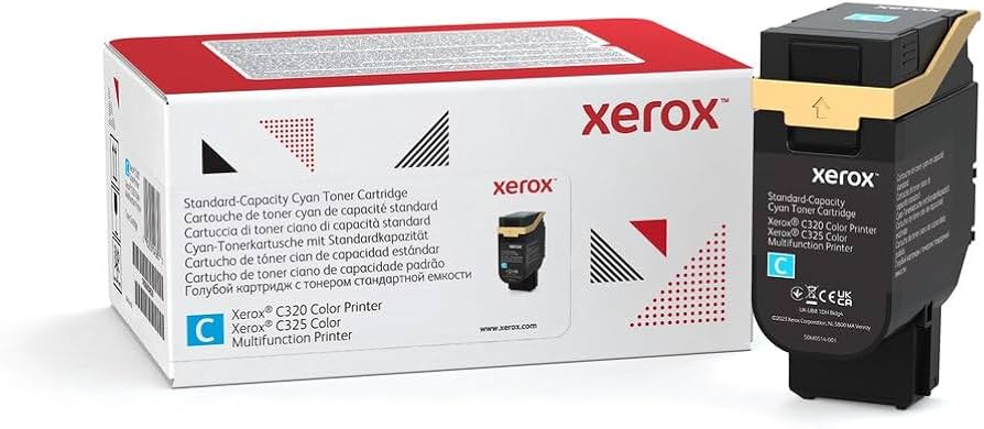 Cartouche de toner cyan standard Xerox pour C325 (006R04820)