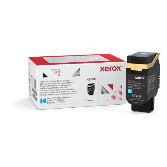 Cartouche de toner cyan haute capacité XEROX pour C325 (utilisation et retour)