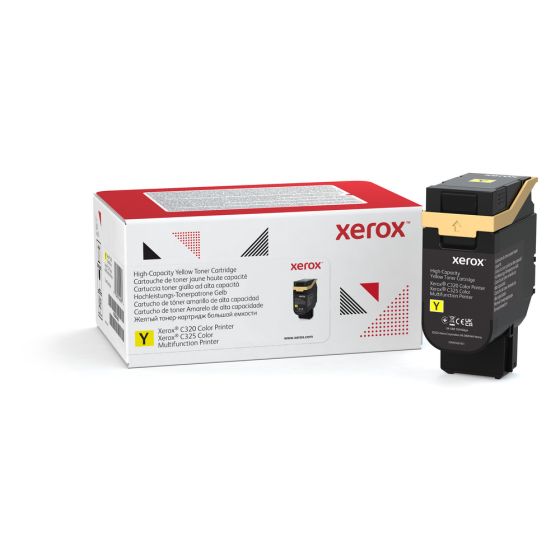 Cartouche de toner jaune haute capacité Xerox pour C325 (utilisation et retour)