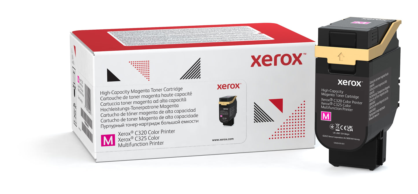 Cartouche de toner jaune haute capacité Xerox pour C325 (utilisation et retour)