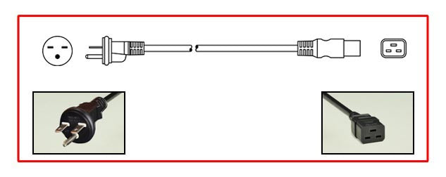 Câble d'alimentation LENOVO 2,5 m 15 A/208 V C19 vers NEMA 6-15P