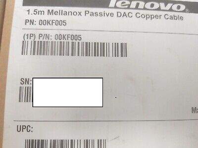 Câble DAC passif Lenovo Mellanox QSFP 1,5 m - 00KF005