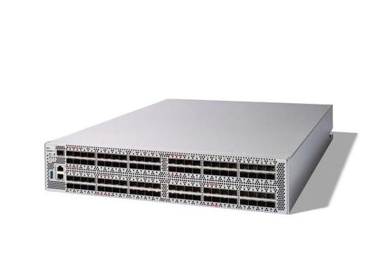 The IBM SAN96C-7 64G 96-Port FC Fabric Switch PSI Base, Spare is a high-performance Fibre Channel switch designed to streamline enterprise storage networking. With its 64 Gbps connectivity and support for up to 96 ports, it ensures high throughput for dense data environments. Designed in a 2RU form factor, this switch promotes efficient rack integration and supports vital features like VSANs for optimized fabric utilization.