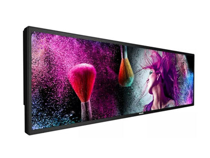 37in, stretch display, 24/7, 700 cd, USB, HDMI in/out, Android SoC, 3-yr warranty