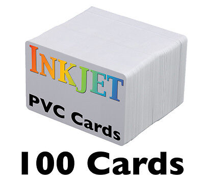 Cartes plastiques imprimables à jet d'encre CANON CR80 27 mil, paquet de 250